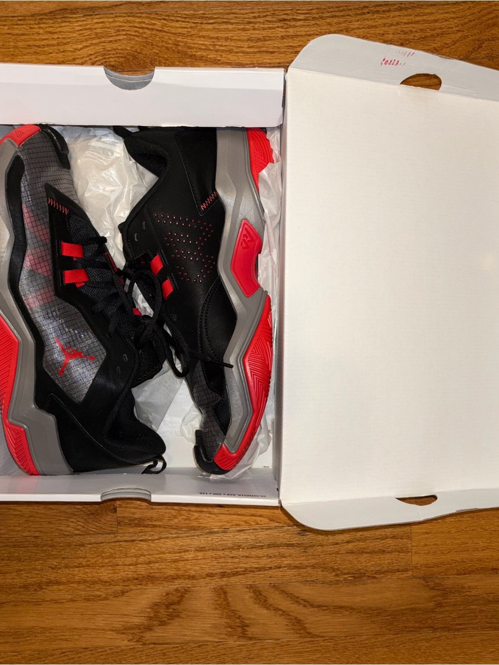 Jordan Men’s Black and Red Basketball Sneakers